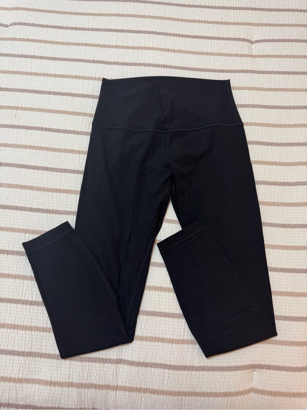 lululemon athletica Black High-Rise Ribbed Leggings